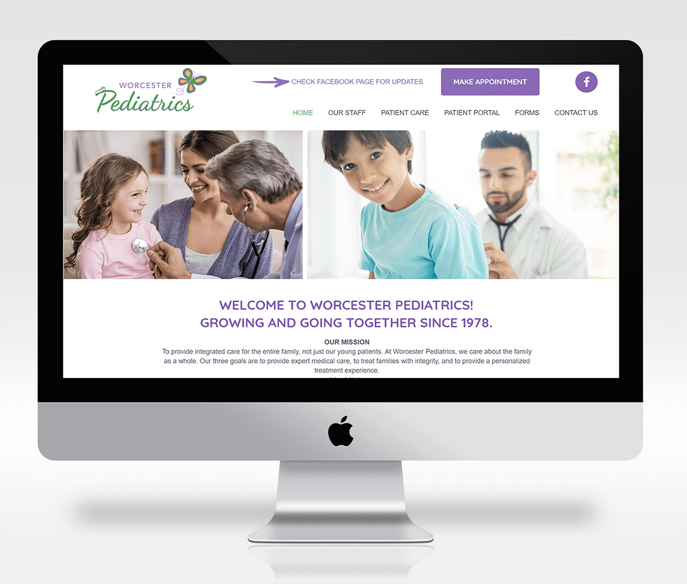Worcester Pediatrics - Responsive Website