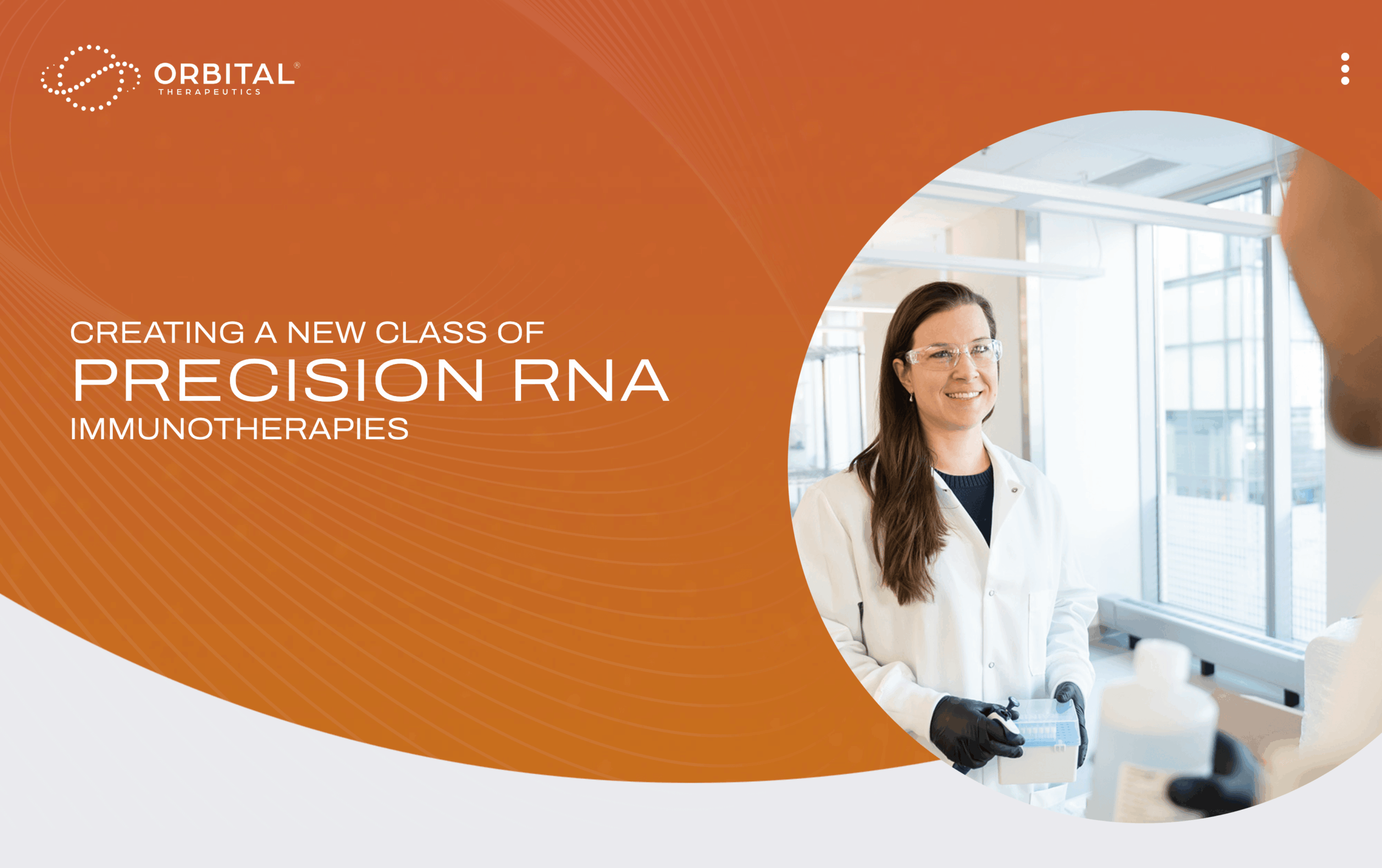 screenshot of page header for Orbital Therapeutics